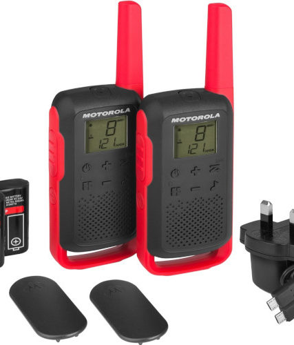 Motorola Talkabout T62 Walkie Talkie Red Twin Pack