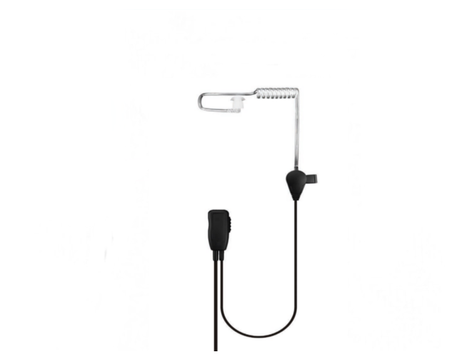 Covert Single Wire with Inline PTT for Motorola XT420/XT460 Walkie Talkie